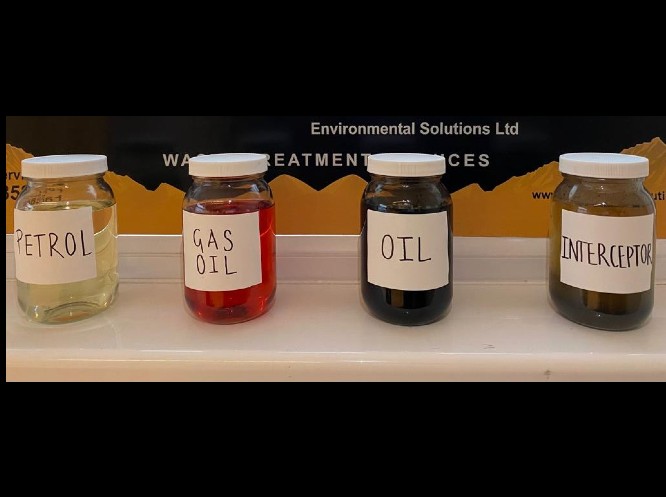 different types of fuel in jars