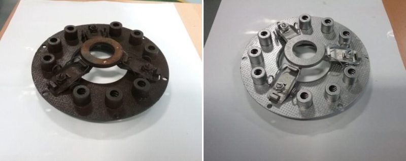 ultrasonic cleaning before and after